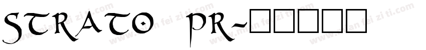 strato pr字体转换